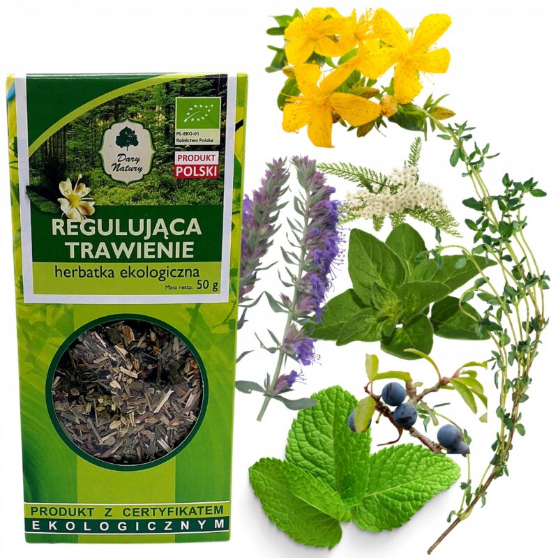Dary Natury Herbata regulująca trawienie 50g Ekologiczna
