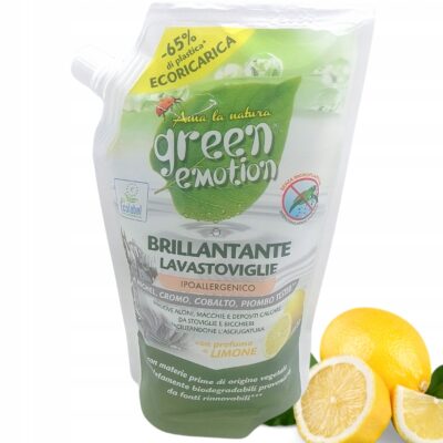 Ekologiczny płyn nabłyszczający do zmywarek cytrynowy Green Emotion 0,5 l