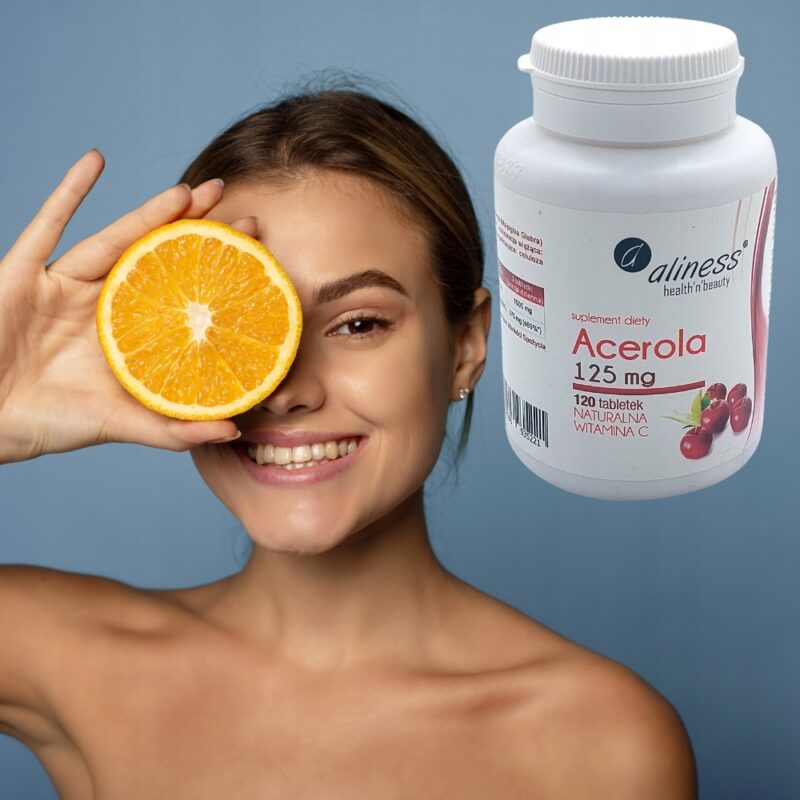 Aliness Acerola tabletki 120 szt. 100% Naturalnej witaminy C - obrazek 3