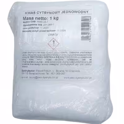 Kwasek Cytrynowy - Odkamieniacz w proszku uniwersalny 1kg