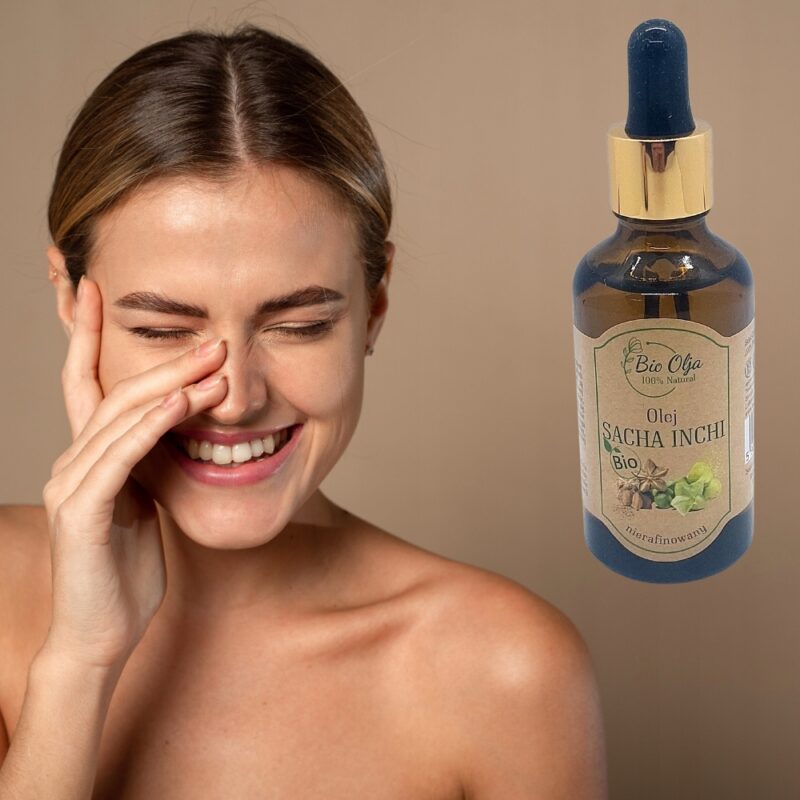 BioOlja Olej Sacha Inchi BIO Nierafinowany Tłoczony na Zimno 50ml - obrazek 2