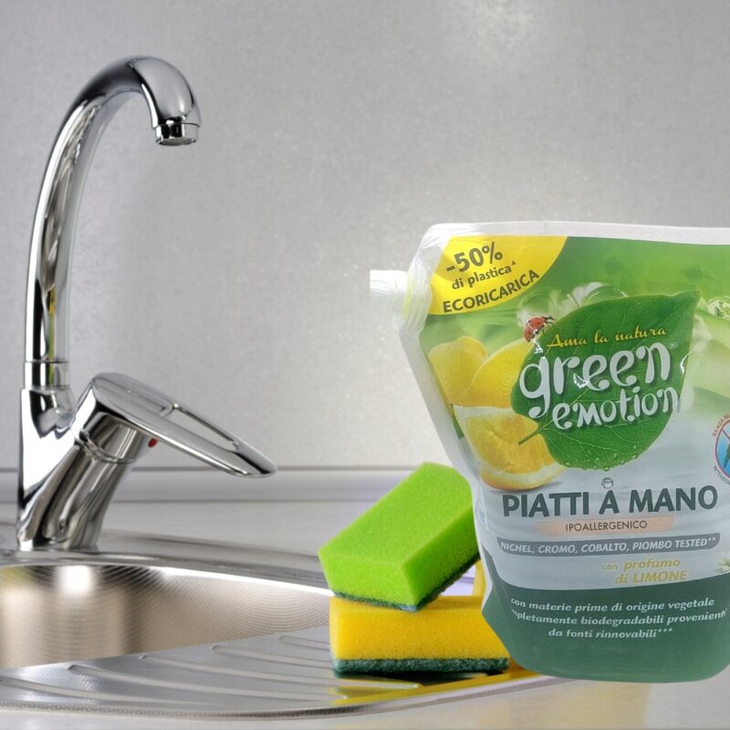 Płyn do mycia naczyń Green Emotion cytrynowy 1L Hipoalergiczny - obrazek 2