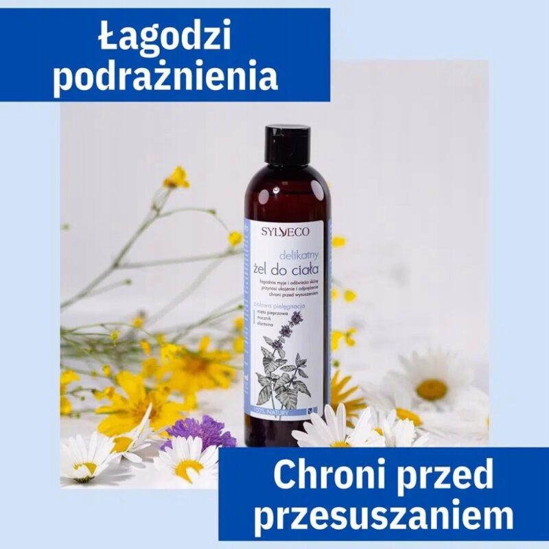 Sylveco Delikatny żel do ciała 300ml Do suchej, wrażliwej i atopowej skóry - obrazek 2