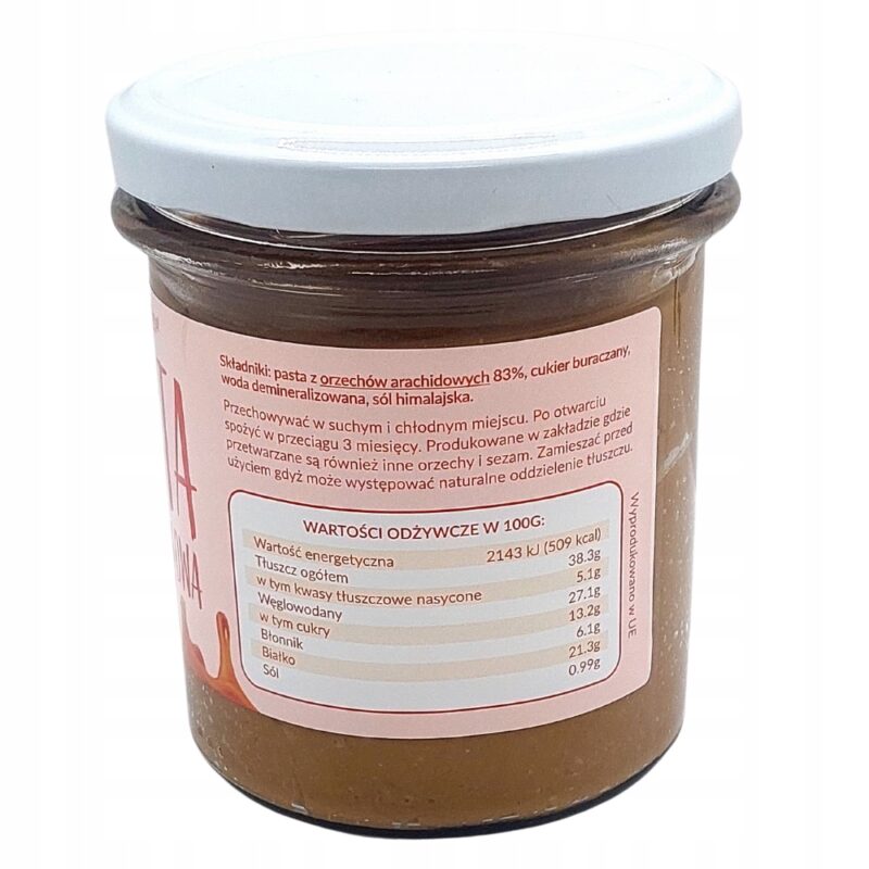 Pasta orzechowa Krukam Słony karmel 300g Połączenie karmelu z solą - obrazek 6