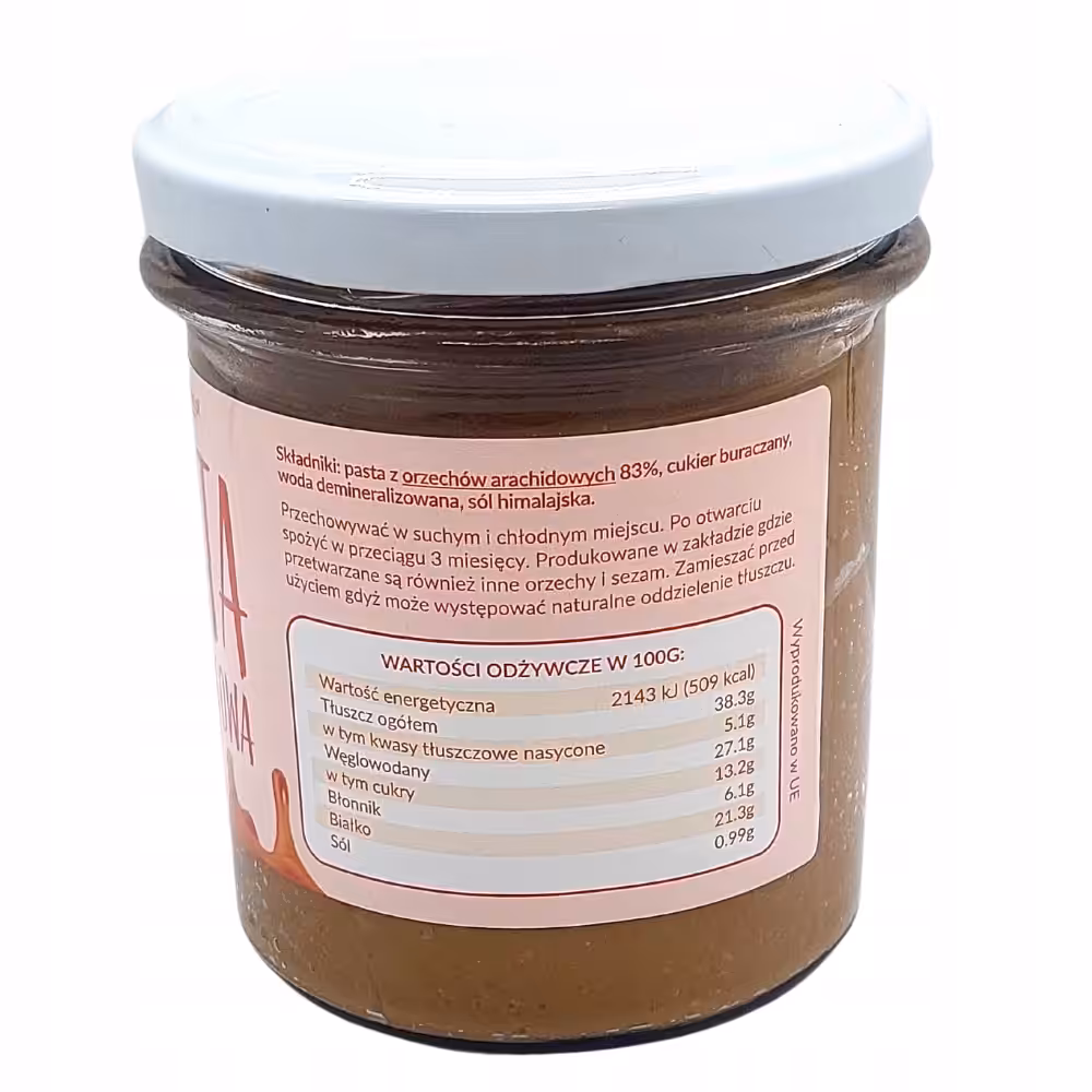 Pasta orzechowa Krukam Słony karmel 300g Połączenie karmelu z solą - obrazek 6