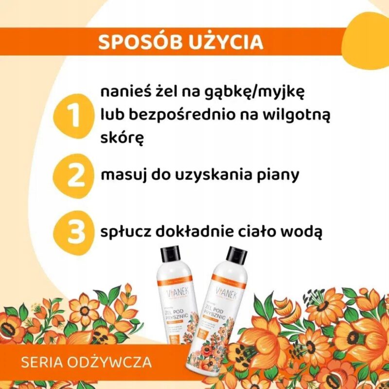 VIANEK Odżywczy żel pod prysznic 300ml - odpowiedni dla kobiet w ciąży - obrazek 5