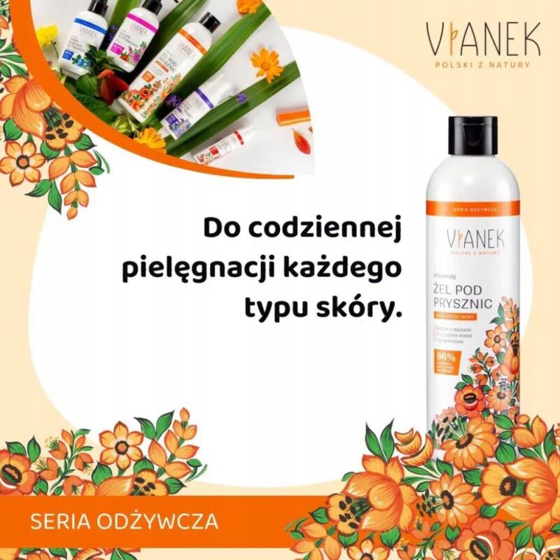 VIANEK Odżywczy żel pod prysznic 300ml - odpowiedni dla kobiet w ciąży - obrazek 4