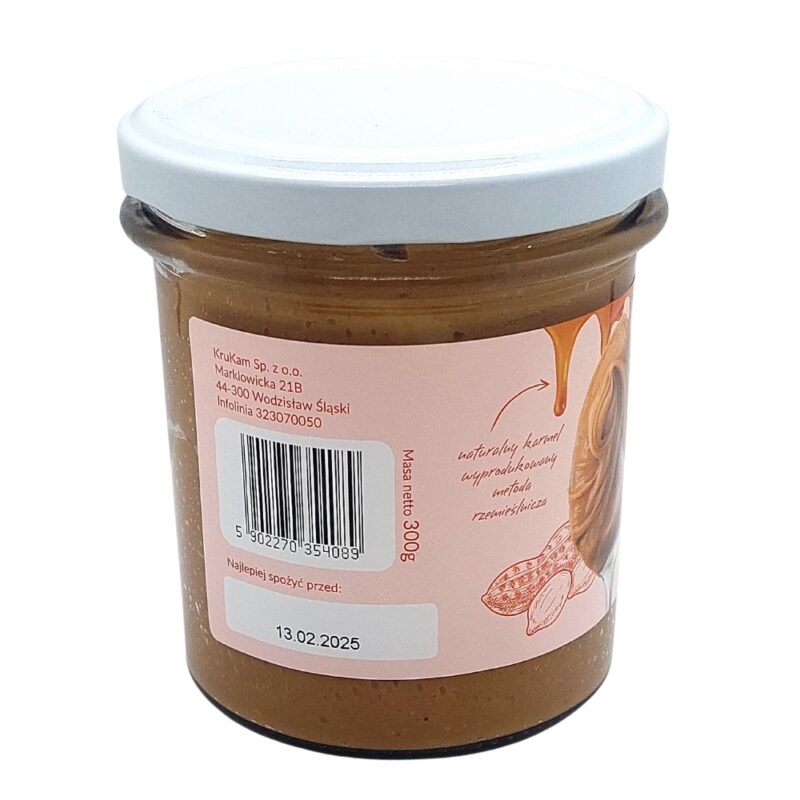 Pasta orzechowa Krukam Słony karmel 300g Połączenie karmelu z solą - obrazek 5
