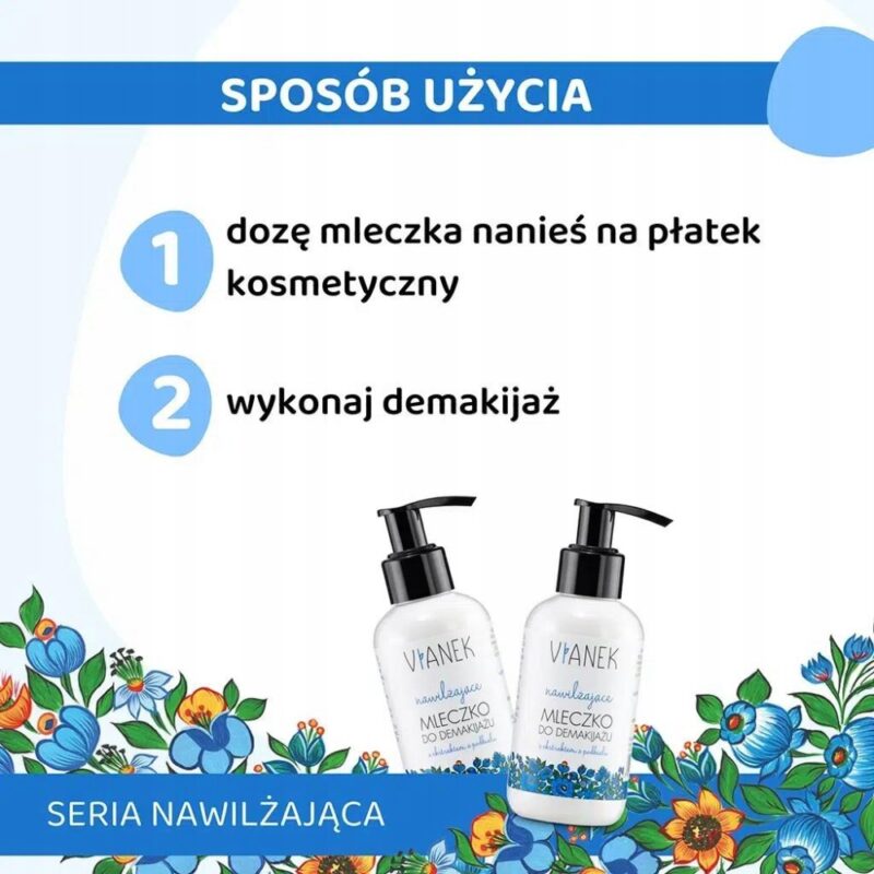 VIANEK Nawilżające mleczko do demakijażu 150ml Cera sucha-atopowa - obrazek 6