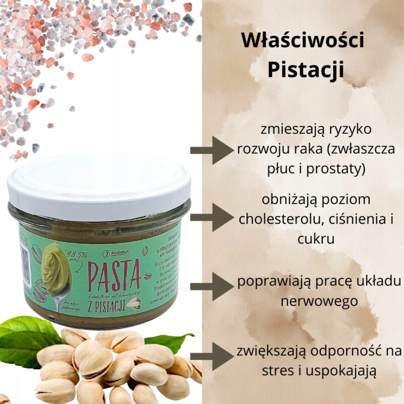Pasta KruKam z pistacji z solą himalajską 150g Idealna do słodkich kreacji - obrazek 4