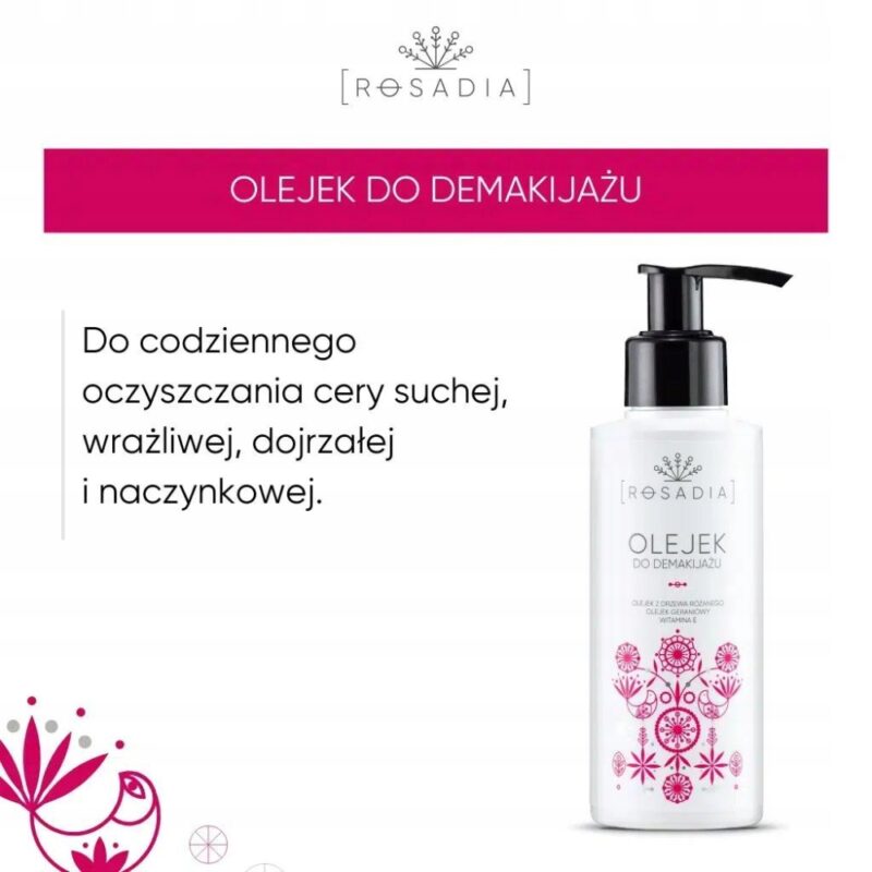 ROSADIA Olejek do demakijażu 150ml oczyszcza nawilża ukaja skóre - obrazek 8