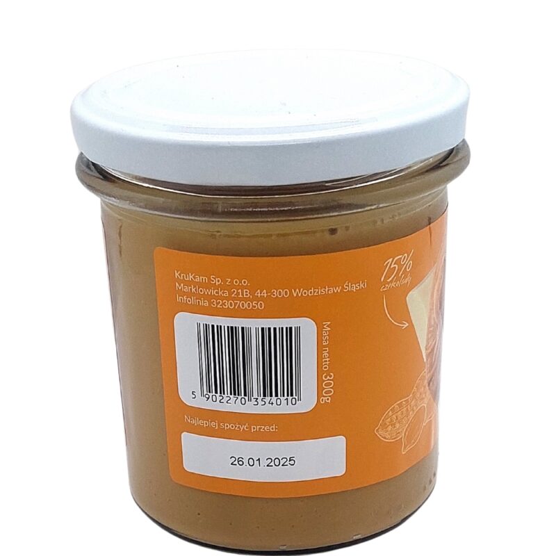 Pasta KruKam z Orzechów i Białej Czekolady 300g masło orzechowe - obrazek 5