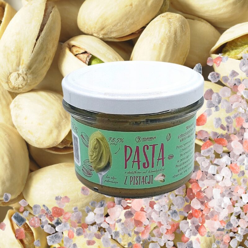 Pasta KruKam z pistacji z solą himalajską 150g Idealna do słodkich kreacji - obrazek 5
