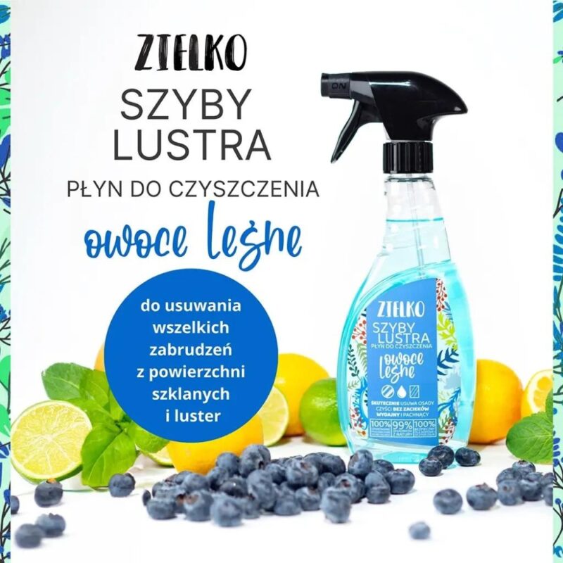 ZIELKO Ekologiczny Płyn do szyb i luster OWOCE LEŚNE 0,5L - obrazek 7