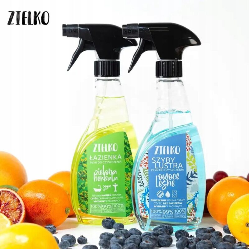 ZIELKO Ekologiczny Płyn do szyb i luster OWOCE LEŚNE 0,5L - obrazek 3
