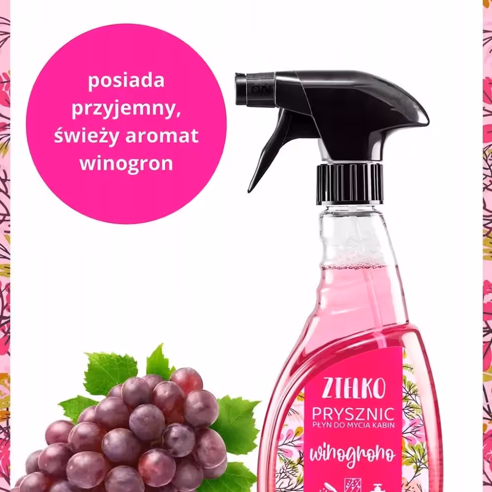 ZIELKO Płyn do czyszczenie kabin prysznicowych 0,5l Bez smug i zacieków - obrazek 8