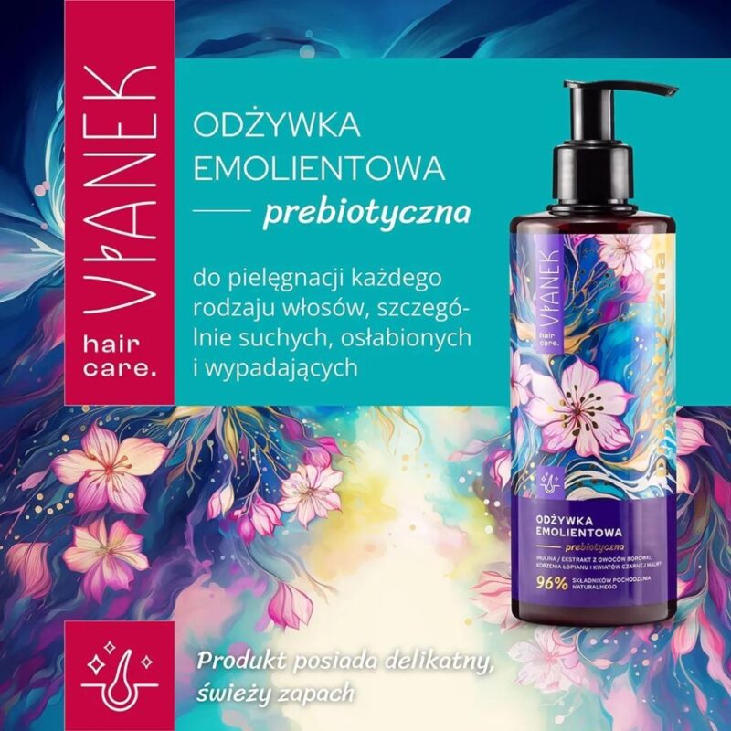 VIANEK Prebiotyczna odżywka Emolientowq do suchych, wypadajacych włosów - obrazek 3