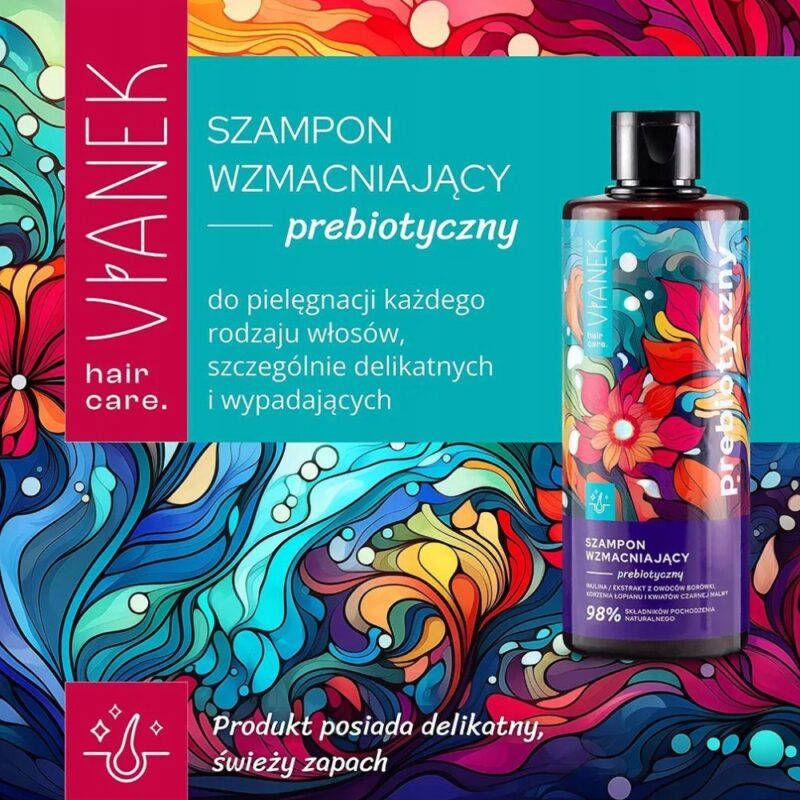 VIANEK Prebiotyczny szampon wzmacniający włosy - do wypadających włosów - obrazek 4