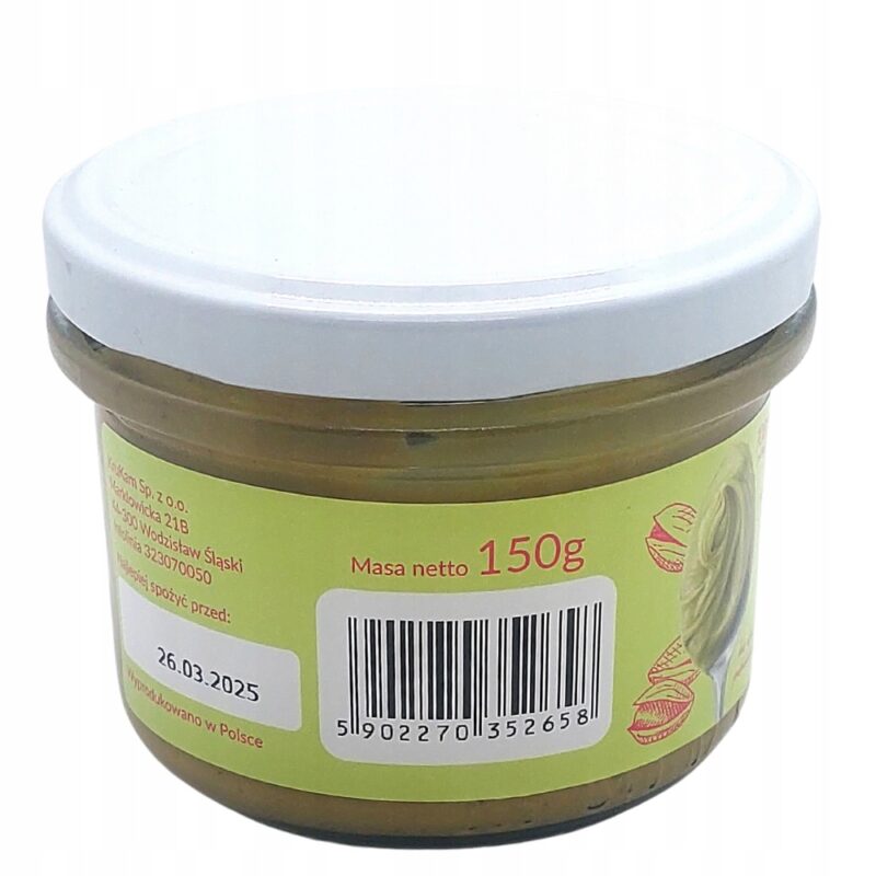 Krukam Pasta pistacjowa 150g masło z pistacji 100% Pistacje prażone mielone - obrazek 6