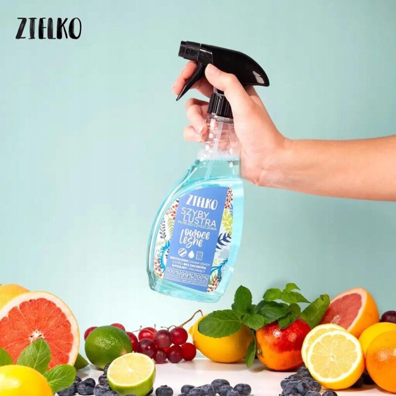 ZIELKO Ekologiczny Płyn do szyb i luster OWOCE LEŚNE 0,5L - obrazek 6