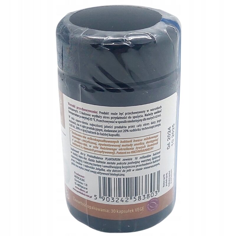 ProbioBALANCE Lactobacillus plantarum LP01 10 mld 30Kap Zdrowe jelita - obrazek 3