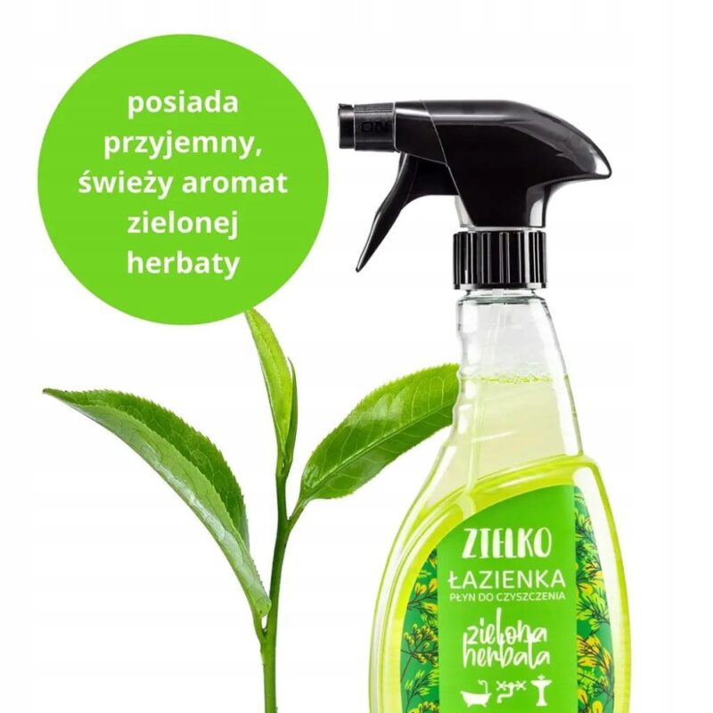 ZIELKO Płyn do łazienki ZIELONA HERBATA 0,5L Do czyszczenia armatury - obrazek 4