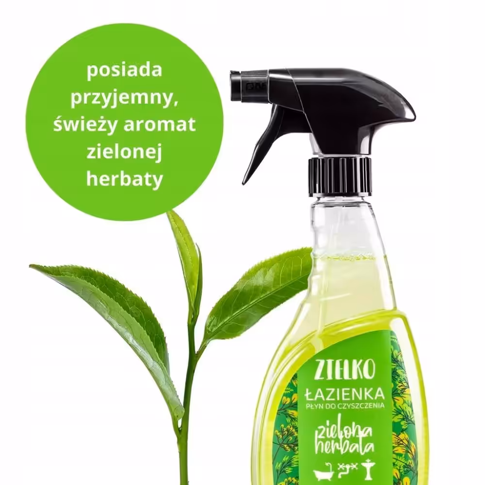 ZIELKO Płyn do łazienki ZIELONA HERBATA 0,5L Do czyszczenia armatury - obrazek 4