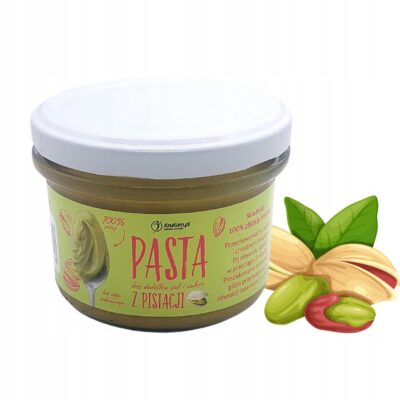 Krukam Pasta pistacjowa 150g masło z pistacji 100% Pistacje prażone mielone