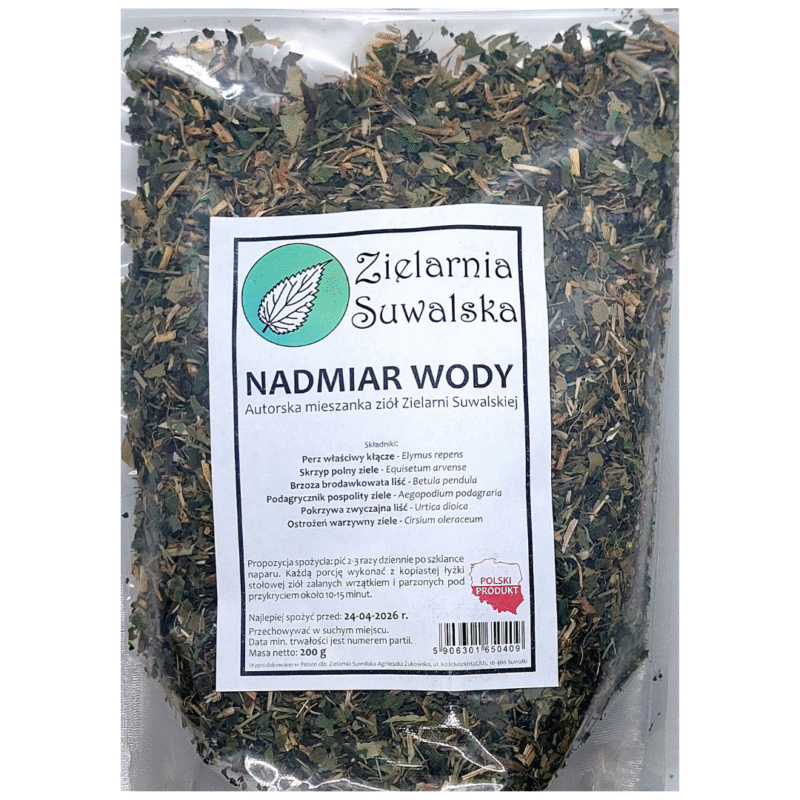 Nadmiar Wody w organizmie 200g Zielarnia Suwalska - Autorska Mieszanka Ziół