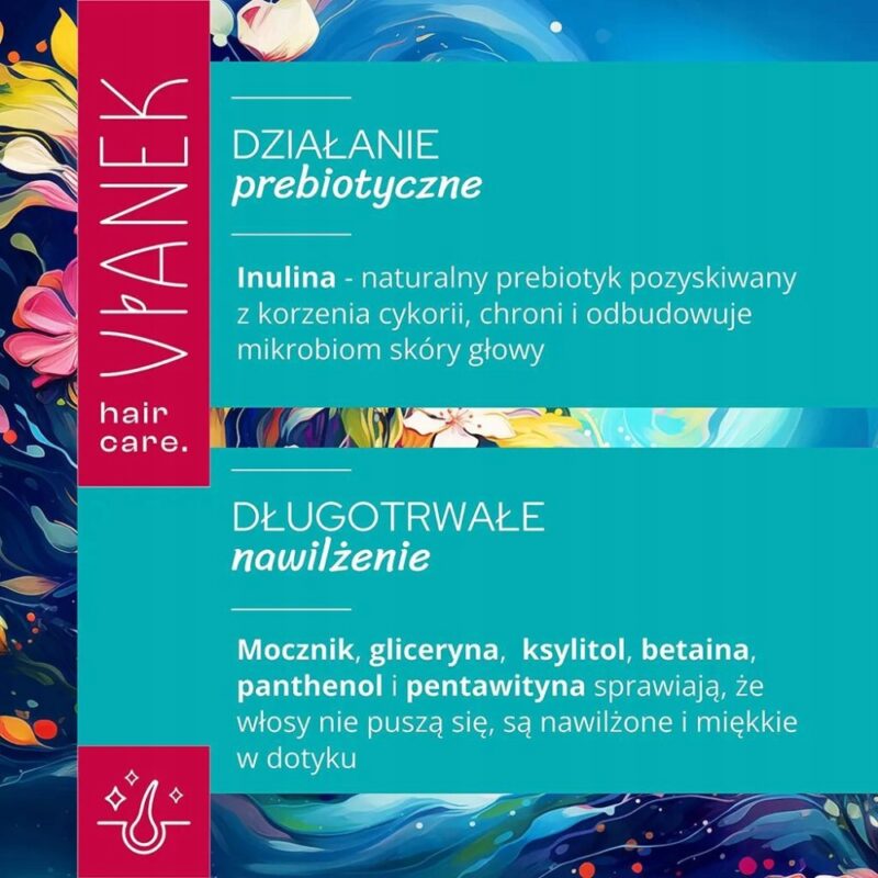 VIANEK Prebiotyczna odżywka humektantowa - Gładkie i lśniące włosy 300ml - obrazek 4