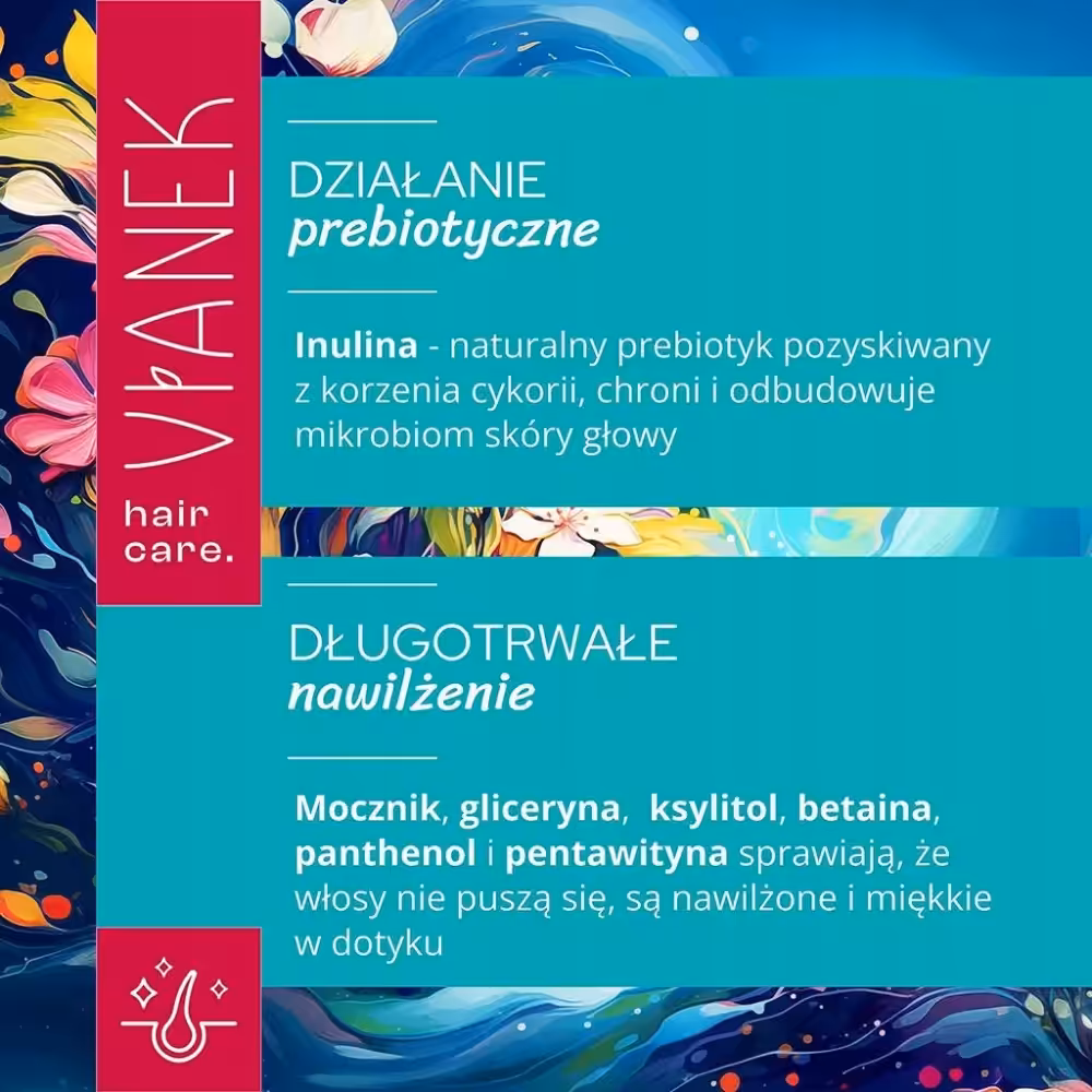 VIANEK Prebiotyczna odżywka humektantowa - Gładkie i lśniące włosy 300ml - obrazek 4