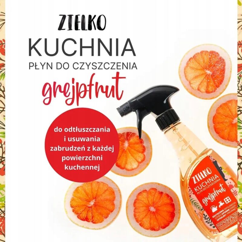 ZIELKO Płyn do kuchni GREJPFRUT 0,5L do czyszczenia każdej powierzchni - obrazek 7