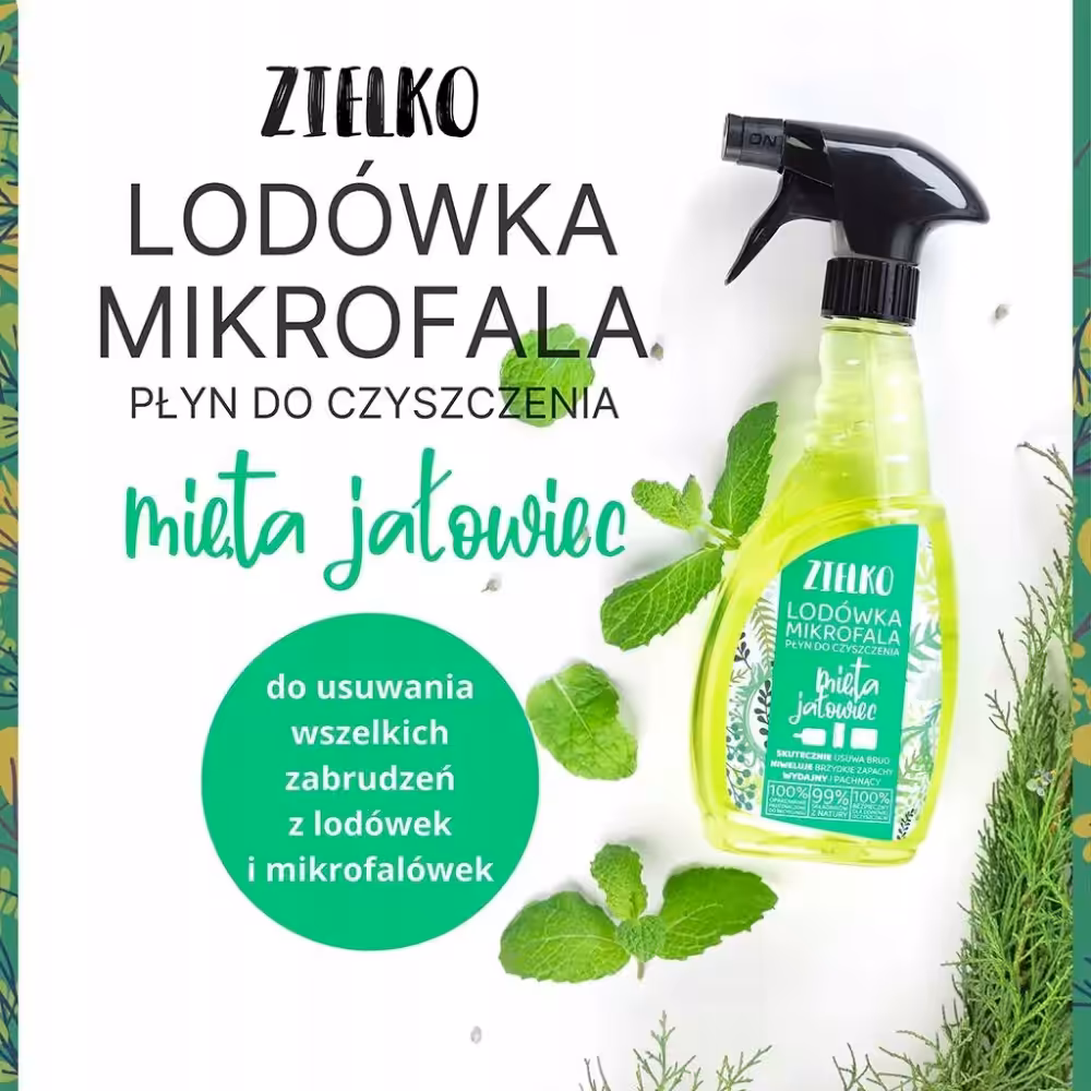 ZIELKO Płyn do czyszczenie lodówki i mikrofali 0,5l Mięta i Jałowiec - obrazek 2