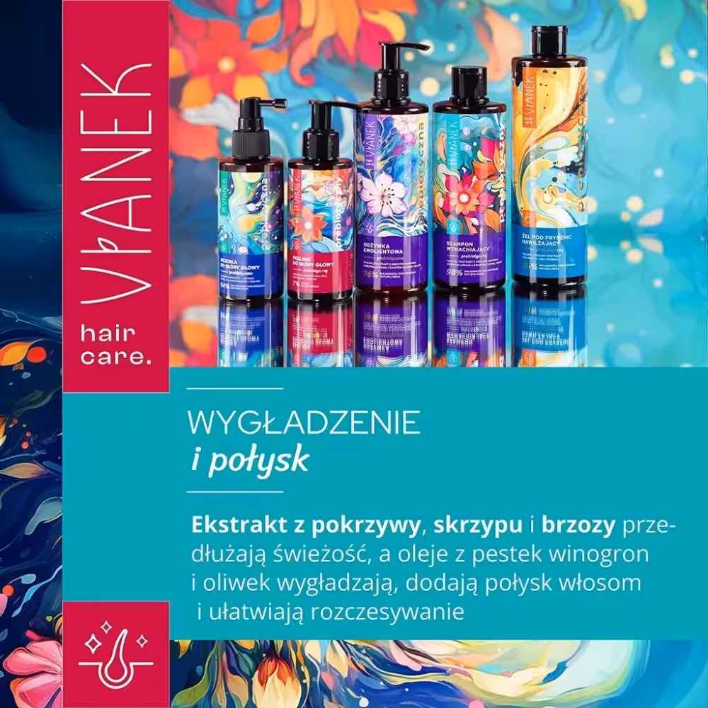 VIANEK Prebiotyczna odżywka humektantowa - Gładkie i lśniące włosy 300ml - obrazek 5