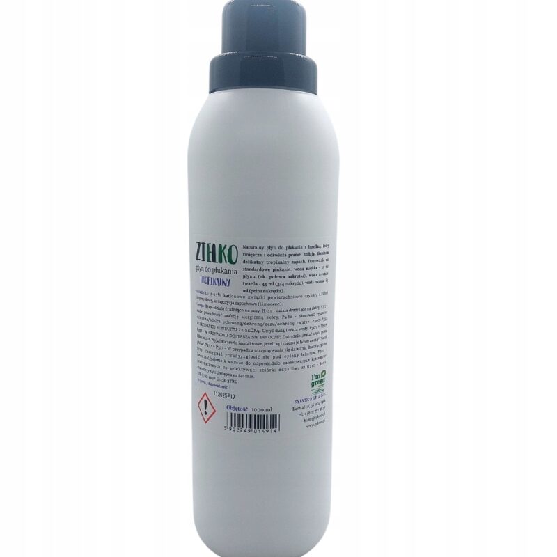 ZIELKO Płyn do płukania Tropikalny z lanoliną 1l Naturalny zmiękcza tkaniny - obrazek 2