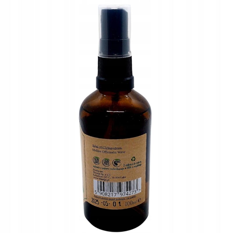 BioOlja Hydrolat z Melisy BIO 100ml Naturalny tonik do twarzy - obrazek 6