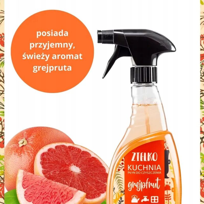 ZIELKO Płyn do kuchni GREJPFRUT 0,5L do czyszczenia każdej powierzchni - obrazek 4