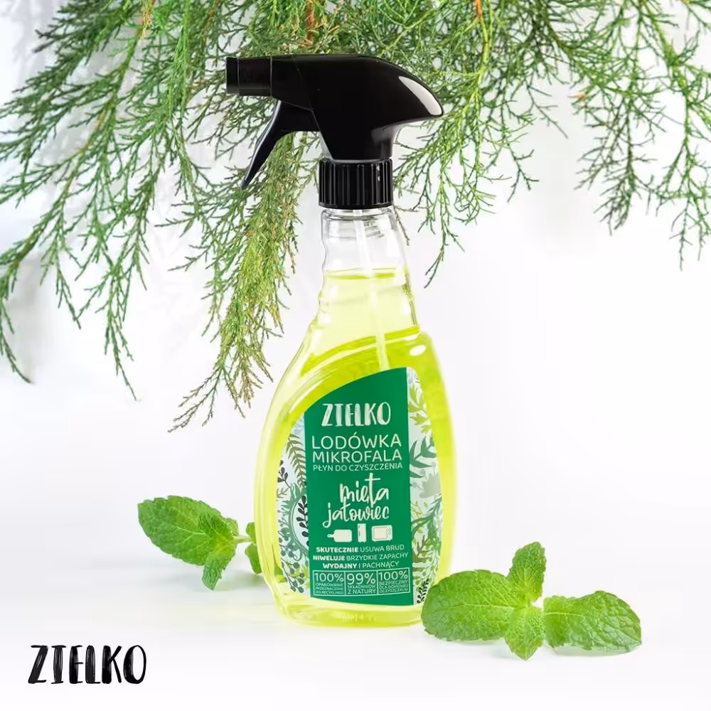 ZIELKO Płyn do czyszczenie lodówki i mikrofali 0,5l Mięta i Jałowiec - obrazek 3