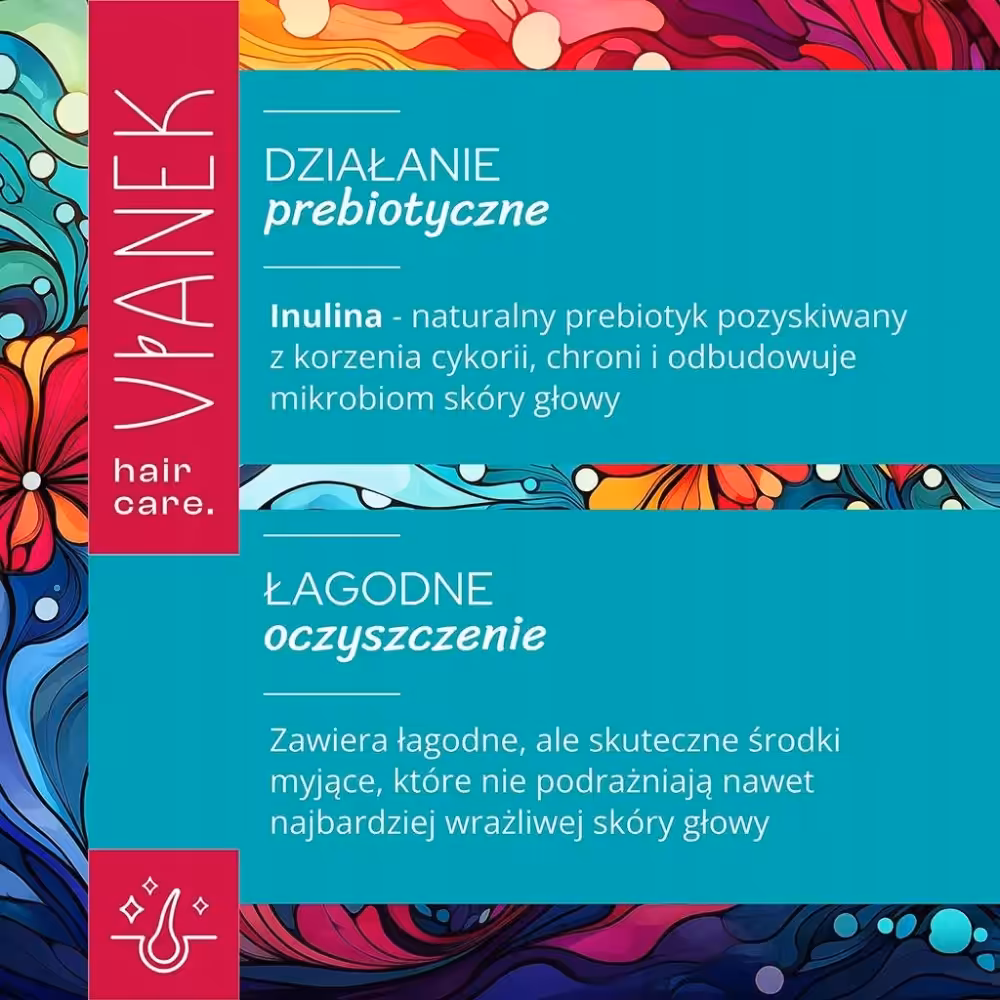 VIANEK Prebiotyczny szampon do suchych łamliwych włosów odbudowujący 300ml - obrazek 4