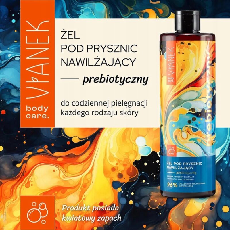 VIANEK Prebiotyczny żel pod prysznic nawilżający Intensywne nawilżenie400ml - obrazek 4