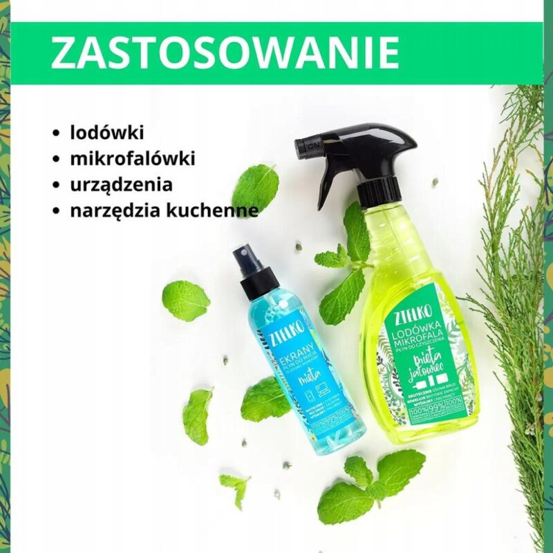 ZIELKO Płyn do czyszczenie lodówki i mikrofali 0,5l Mięta i Jałowiec - obrazek 4