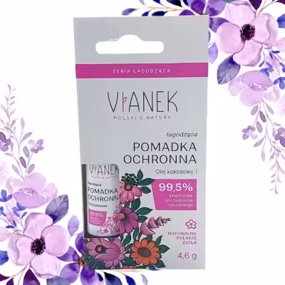 Vianek Łagodząca pomadka ochronna Intensywne nawilżenie - smak bananowy