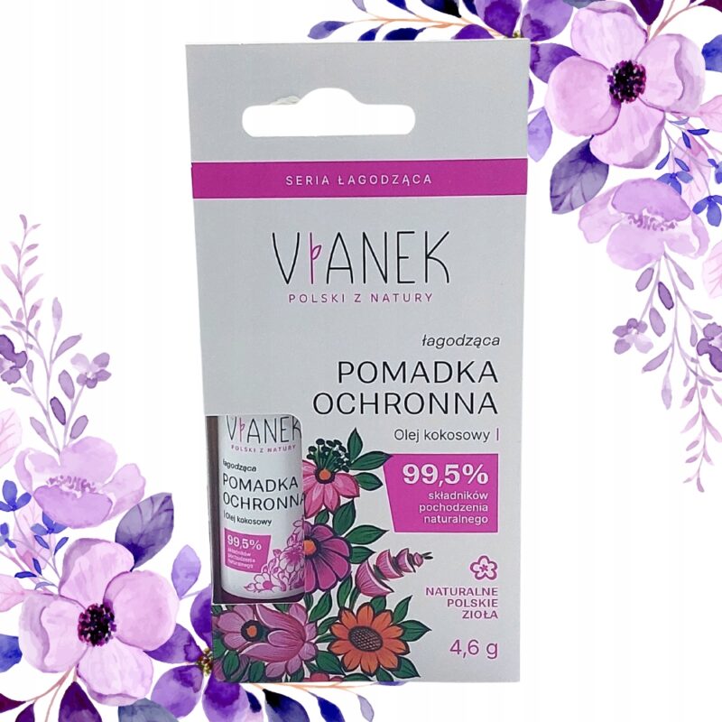 Vianek Łagodząca pomadka ochronna Intensywne nawilżenie - smak bananowy