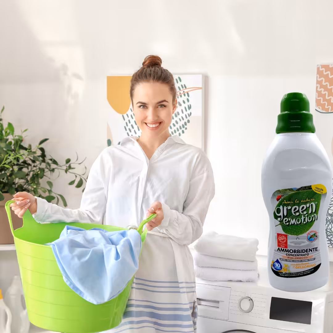 Ekologiczny płyn do płukania tkanin JAŚMIN Green Emotion 750ml - aż 38 prań - obrazek 3