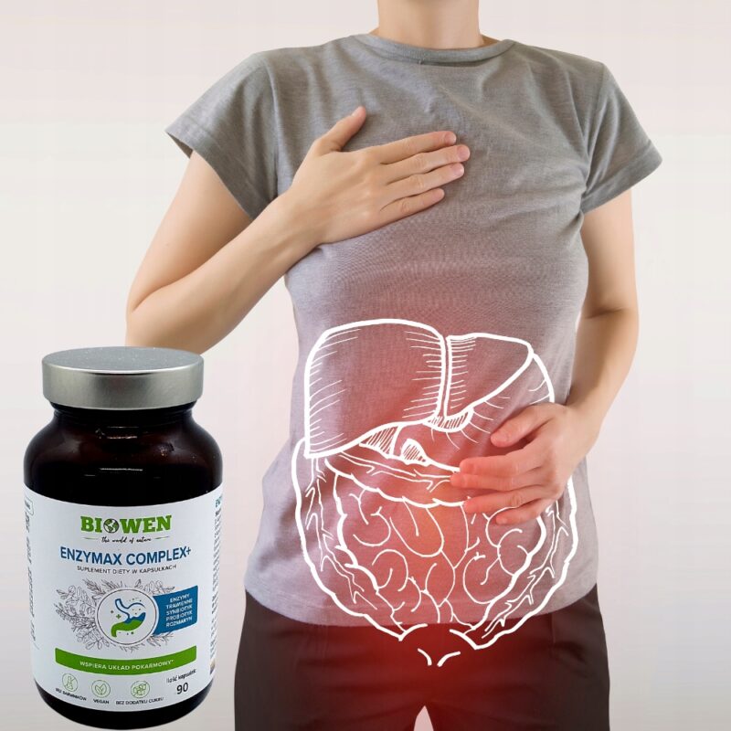 EnzyMax Complex+ Biowen enzymy trawienne 90 kapsułek - obrazek 3