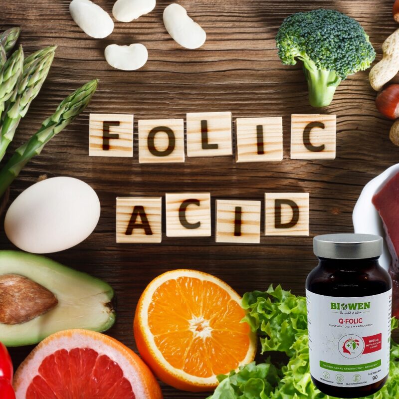 Biowen Q-folic metylowany kwas foliowy - 5-MTHF - 90 kap dostarcza aż 600 folianów - obrazek 2