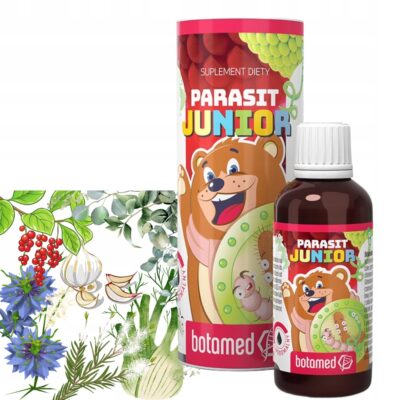 PARASIT Junior Zioła w kroplach na Pasożyty, Robaki i Owsiki 50ml Botamed