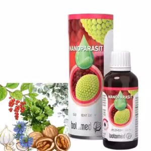 Zioła w kroplach na Pasożyty i Robaki Nanoparasit dla dorosłych 50ml Botamed