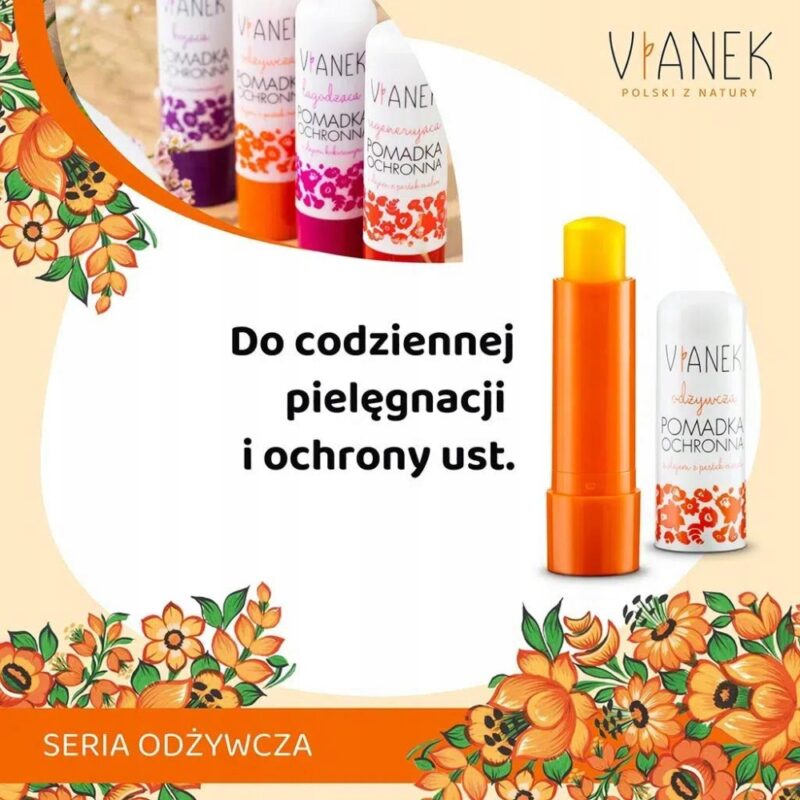 Vianek odżywcza pomadka ochronna do ust z olejem z pestek moreli 4,6 g - obrazek 5