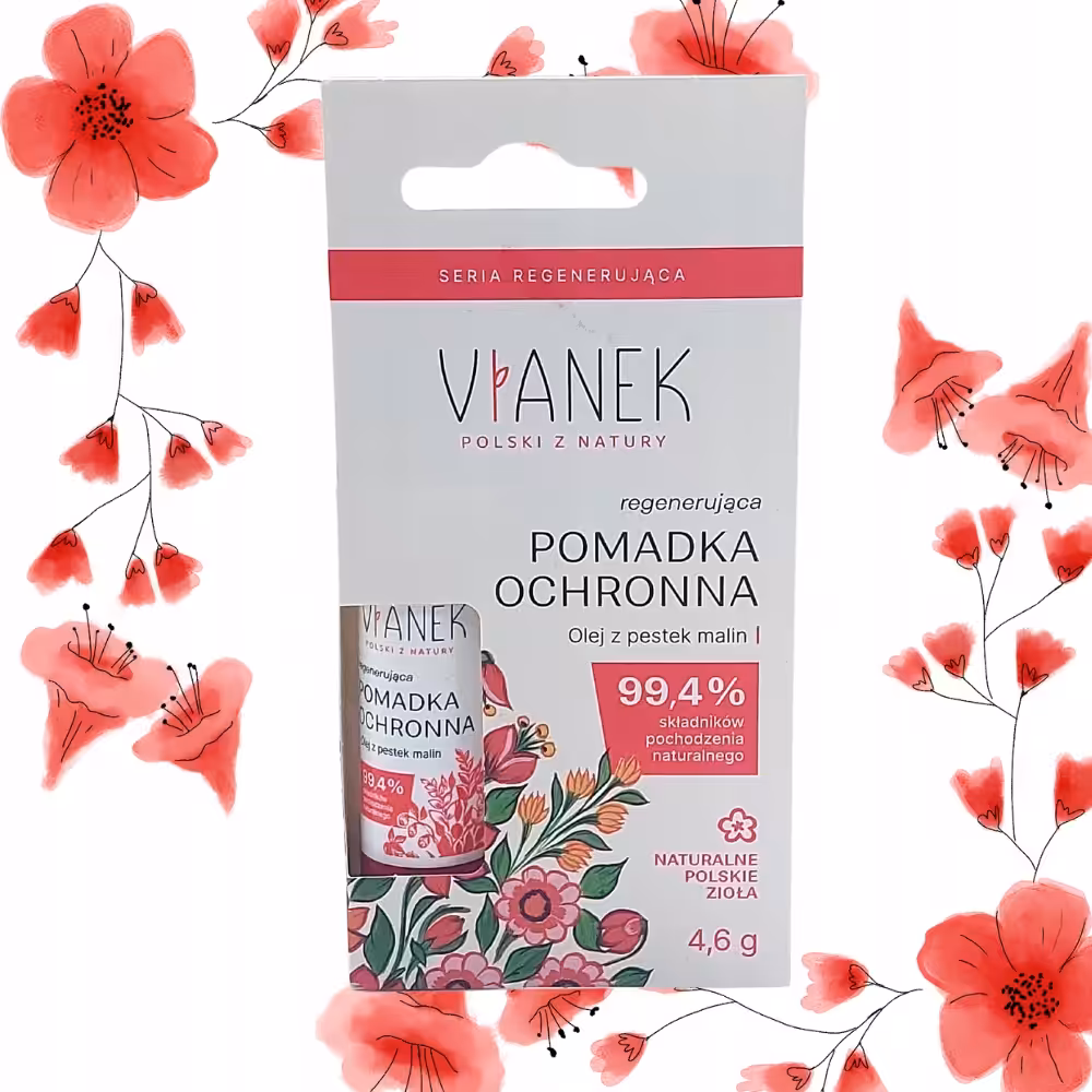 VIANEK regenerująca pomadka ochrona 4,6g Nawilża, wygładza i chroni usta